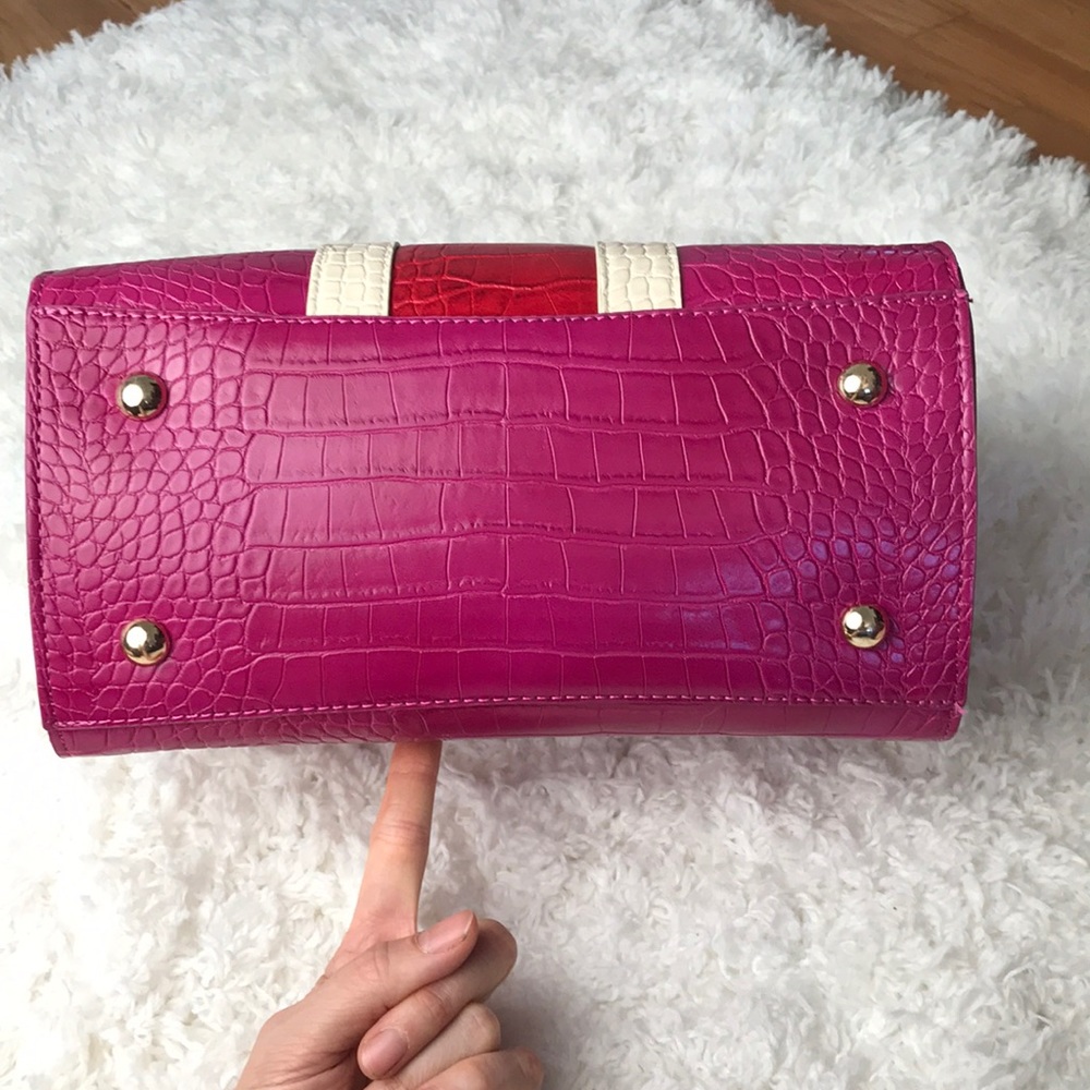 NWT Steve Madden Bandie Fushia Satchel - Picture 7 of 8